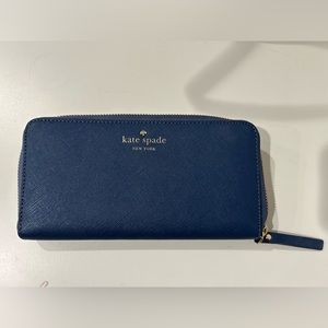 Kate Spade Navy Leather Wallet